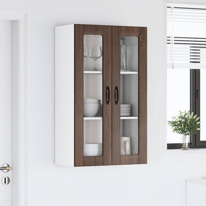 vidaXL Küchenwandschrank mit Tür Braun Eichen-Optik 60 x 31 x 100 cm