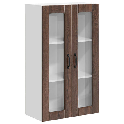 vidaXL Küchenwandschrank mit Tür Braun Eichen-Optik 60 x 31 x 100 cm