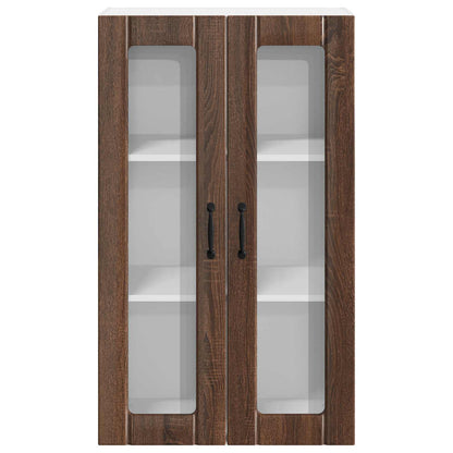 vidaXL Küchenwandschrank mit Tür Braun Eichen-Optik 60 x 31 x 100 cm