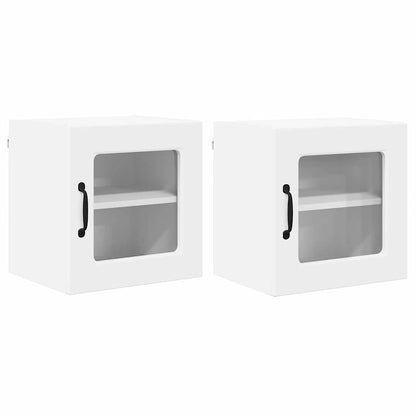 vidaXL Küchenschrank mit Tür 2 pcs Weiß 40 x 31 x 40 cm Holzwerkstoff
