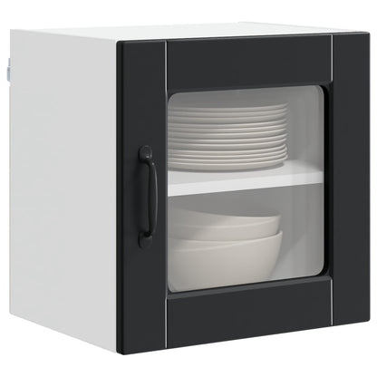 vidaXL Küchenschrank 2 pcs Schwarz 40 x 31 x 40 cm Holzwerkstoff
