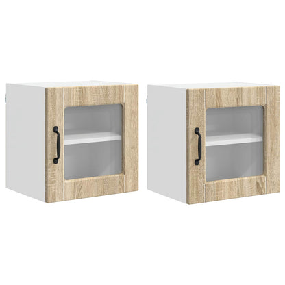 Küchenschrank 2 pcs Sonoma-Eiche 40 x 31 x 40 cm Holzwerkstoff