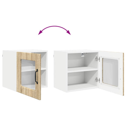 vidaXL Küchenschrank 2 pcs Sonoma-Eiche 40 x 31 x 40 cm Holzwerkstoff