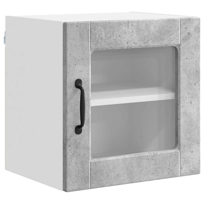 vidaXL Küchenschrank 2 pcs Beton Grau 40 x 31 x 40 cm Holzwerkstoff