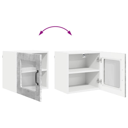 vidaXL Küchenschrank 2 pcs Beton Grau 40 x 31 x 40 cm Holzwerkstoff
