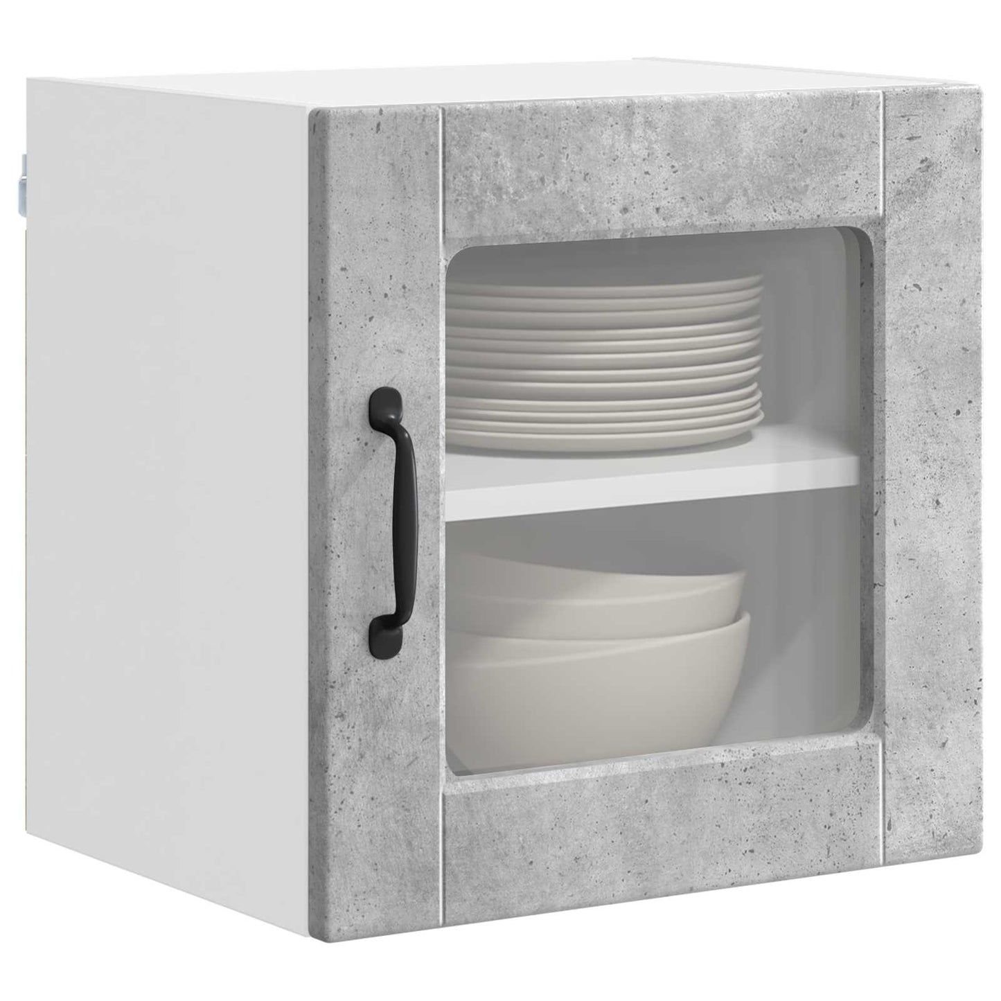 vidaXL Küchenschrank 2 pcs Beton Grau 40 x 31 x 40 cm Holzwerkstoff
