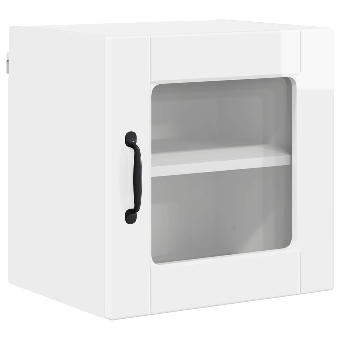 vidaXL Küchenschrank mit Regal 2 pcs Hochglanz Weiß 40 x 31 x 40 cm