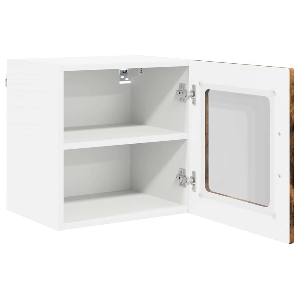 Küchenschrank mit Regal 2 pcs Geräucherte Eiche 40 x 31 x 40 cm