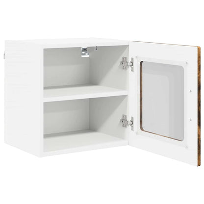 Küchenschrank mit Regal 2 pcs Geräucherte Eiche 40 x 31 x 40 cm