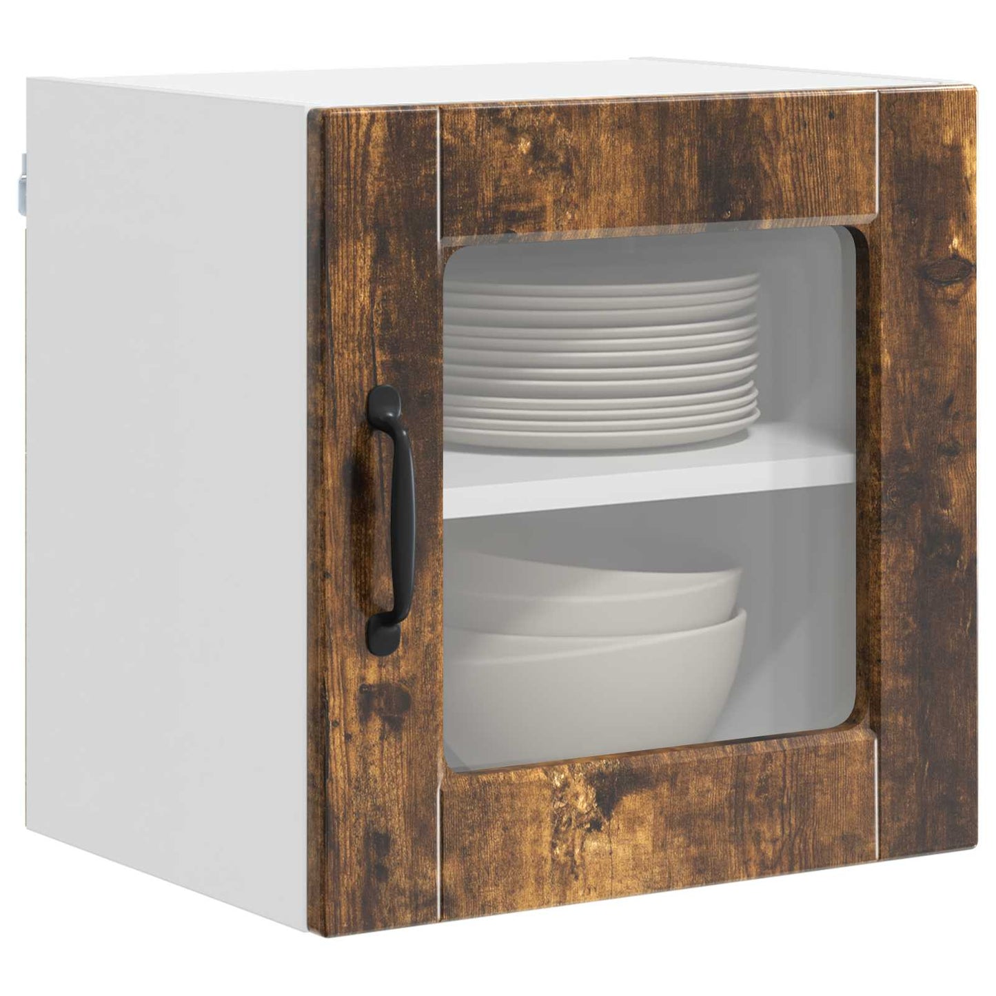 Küchenschrank mit Regal 2 pcs Geräucherte Eiche 40 x 31 x 40 cm