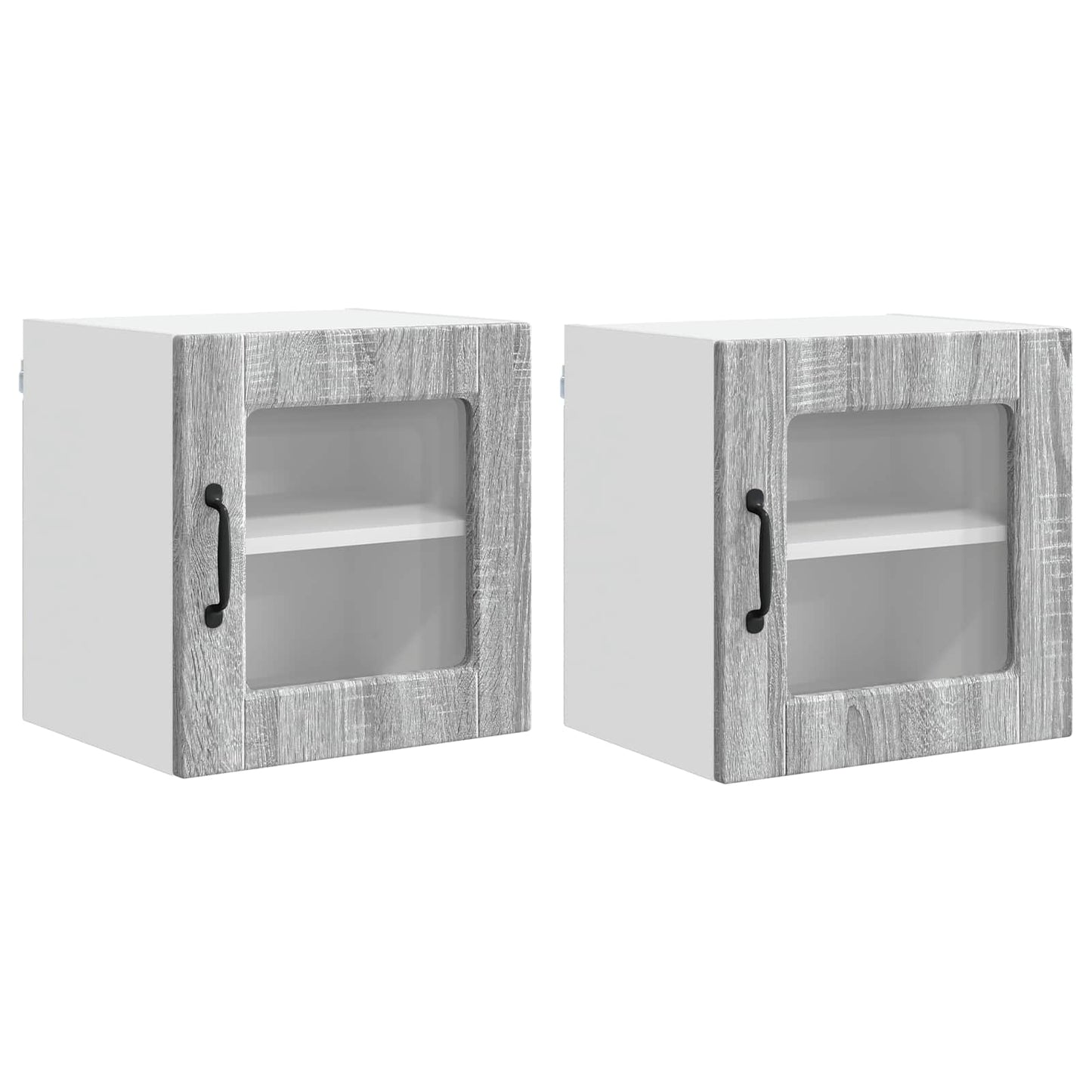 vidaXL Küchenschrank 2 pcs Graues Sonoma 40 x 31 x 40 cm Holzwerkstoff