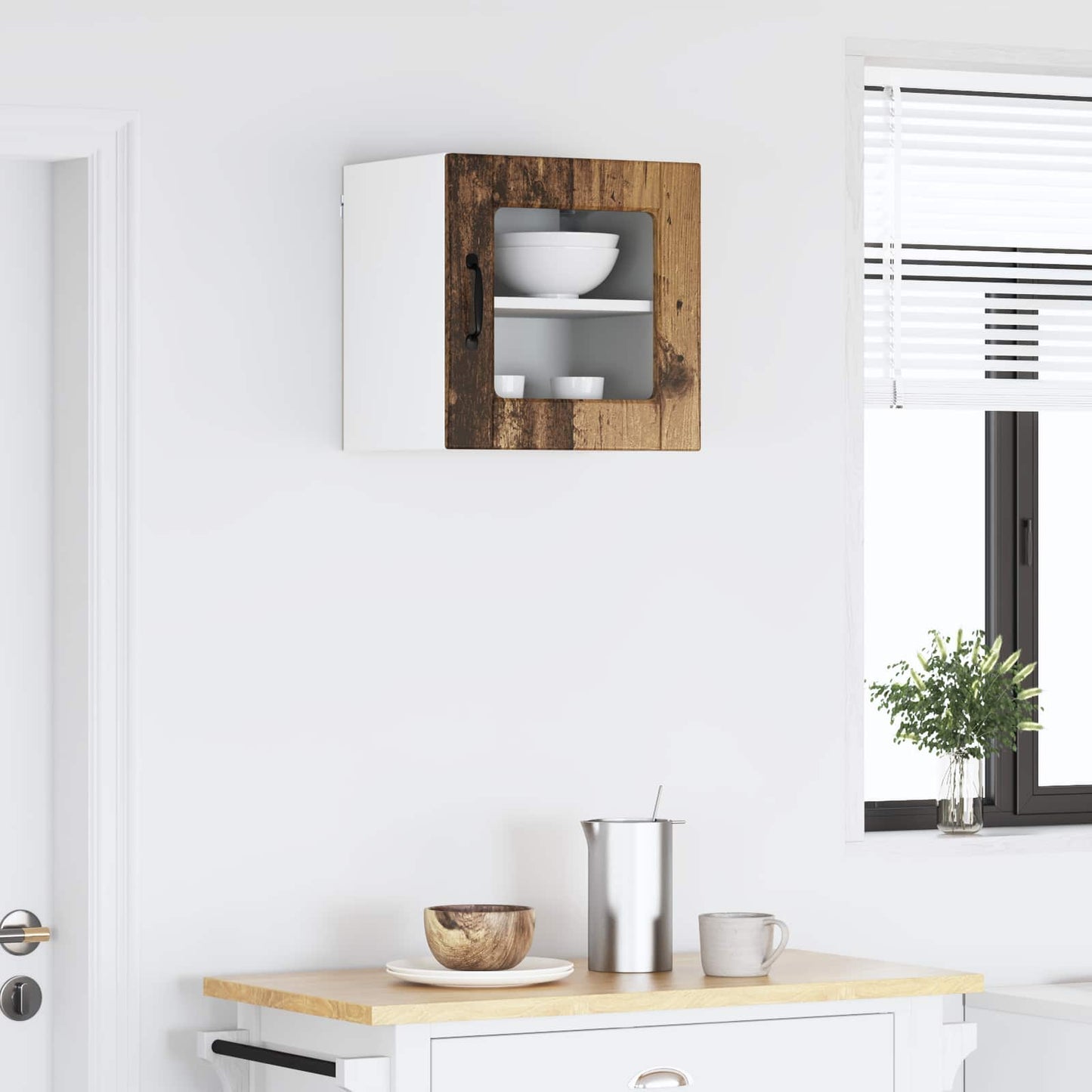 vidaXL Küchenschrank mit Regal Altholz 40 x 31 x 40 cm Holzwerkstoff