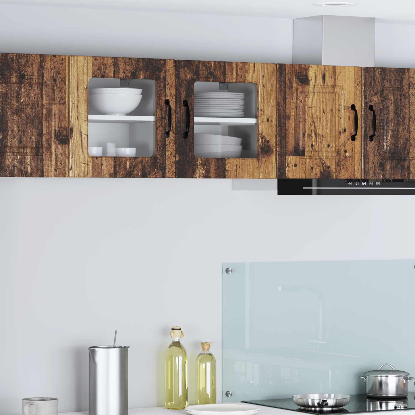 vidaXL Küchenschrank 2 pcs Altholz 40 x 31 x 40 cm Holzwerkstoff