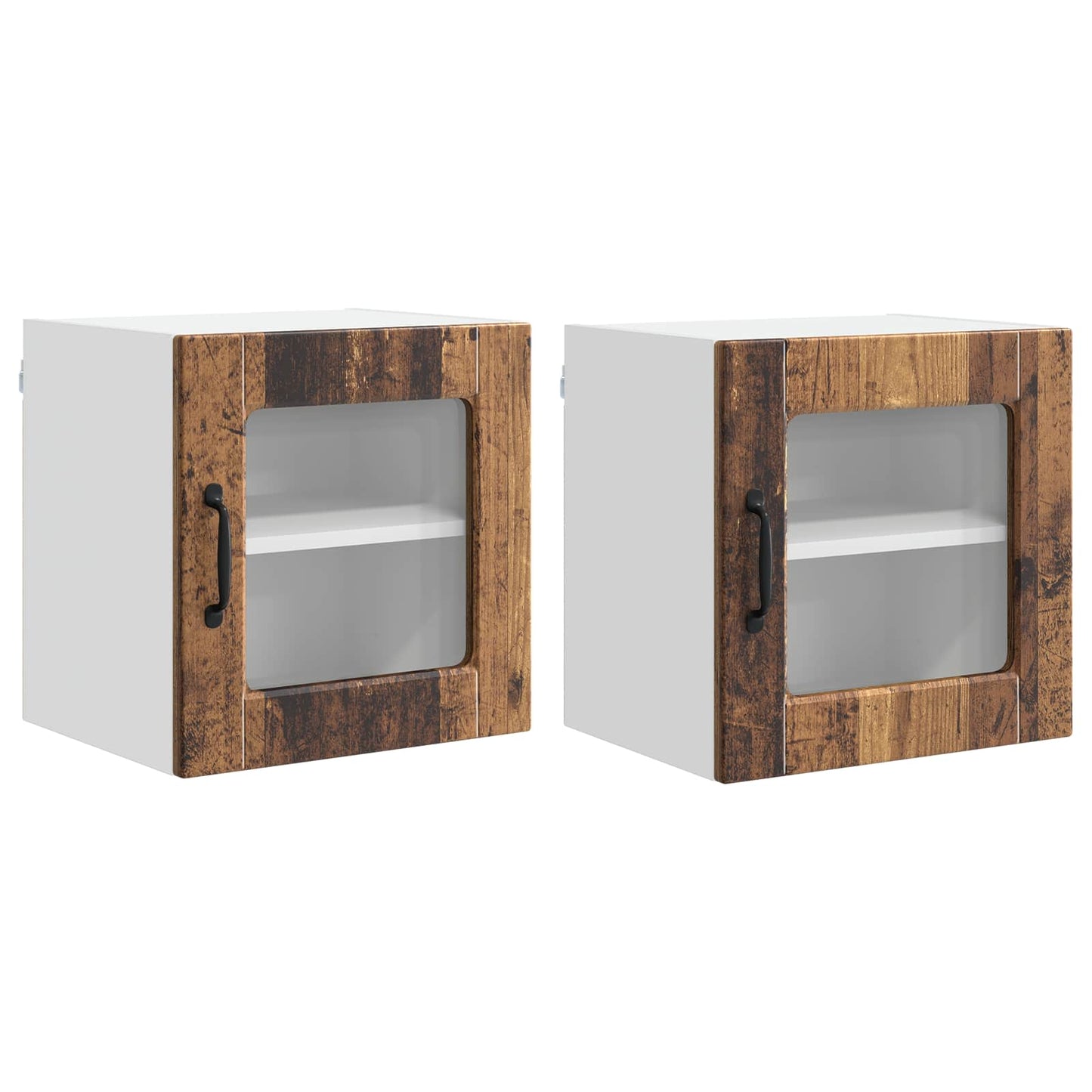 vidaXL Küchenschrank 2 pcs Altholz 40 x 31 x 40 cm Holzwerkstoff
