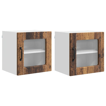 vidaXL Küchenschrank 2 pcs Altholz 40 x 31 x 40 cm Holzwerkstoff