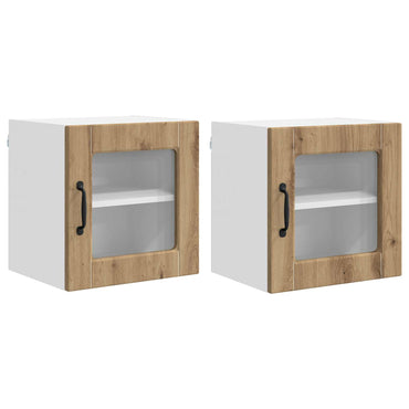 vidaXL Küchenschrank 2 pcs Artisan-Eiche 40 x 31 x 40 cm Holzwerkstoff