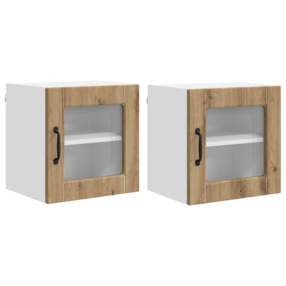 Küchenschrank 2 pcs Artisan-Eiche 40 x 31 x 40 cm Holzwerkstoff