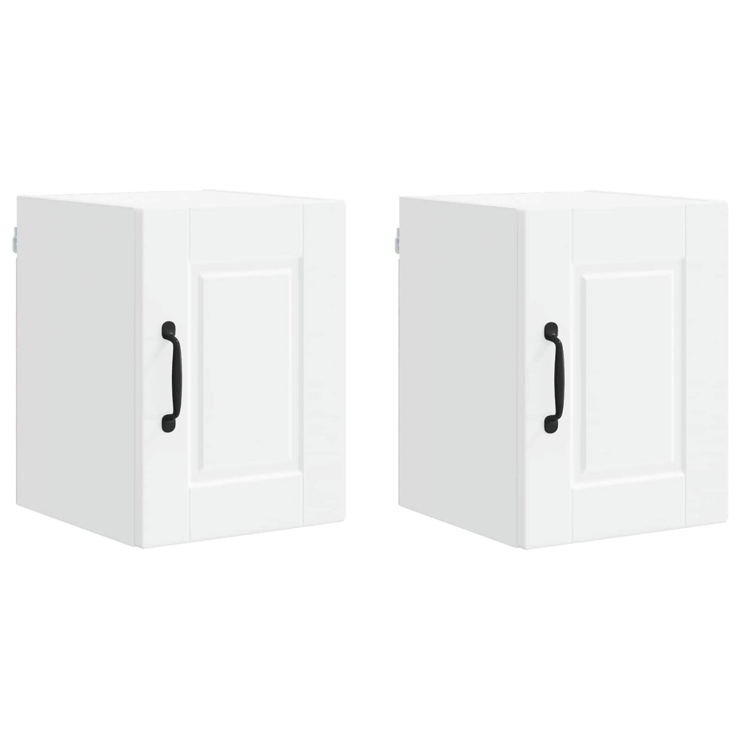 vidaXL Küchenschrank mit Tür 2 pcs Weiß 30 x 31 x 40 cm Holzwerkstoff