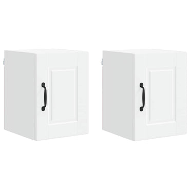 vidaXL Küchenschrank mit Tür 2 pcs Weiß 30 x 31 x 40 cm Holzwerkstoff