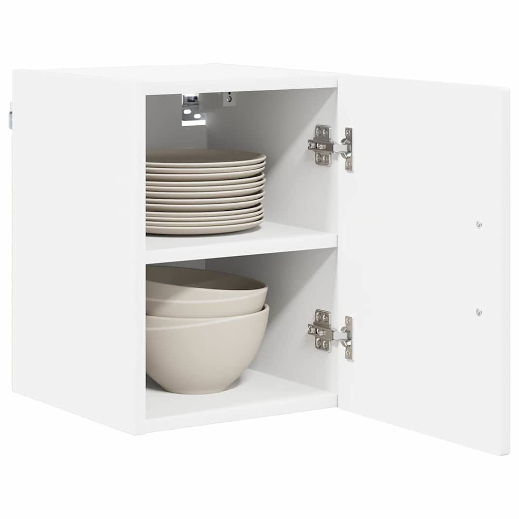 vidaXL Küchenschrank mit Tür 2 pcs Weiß 30 x 31 x 40 cm Holzwerkstoff