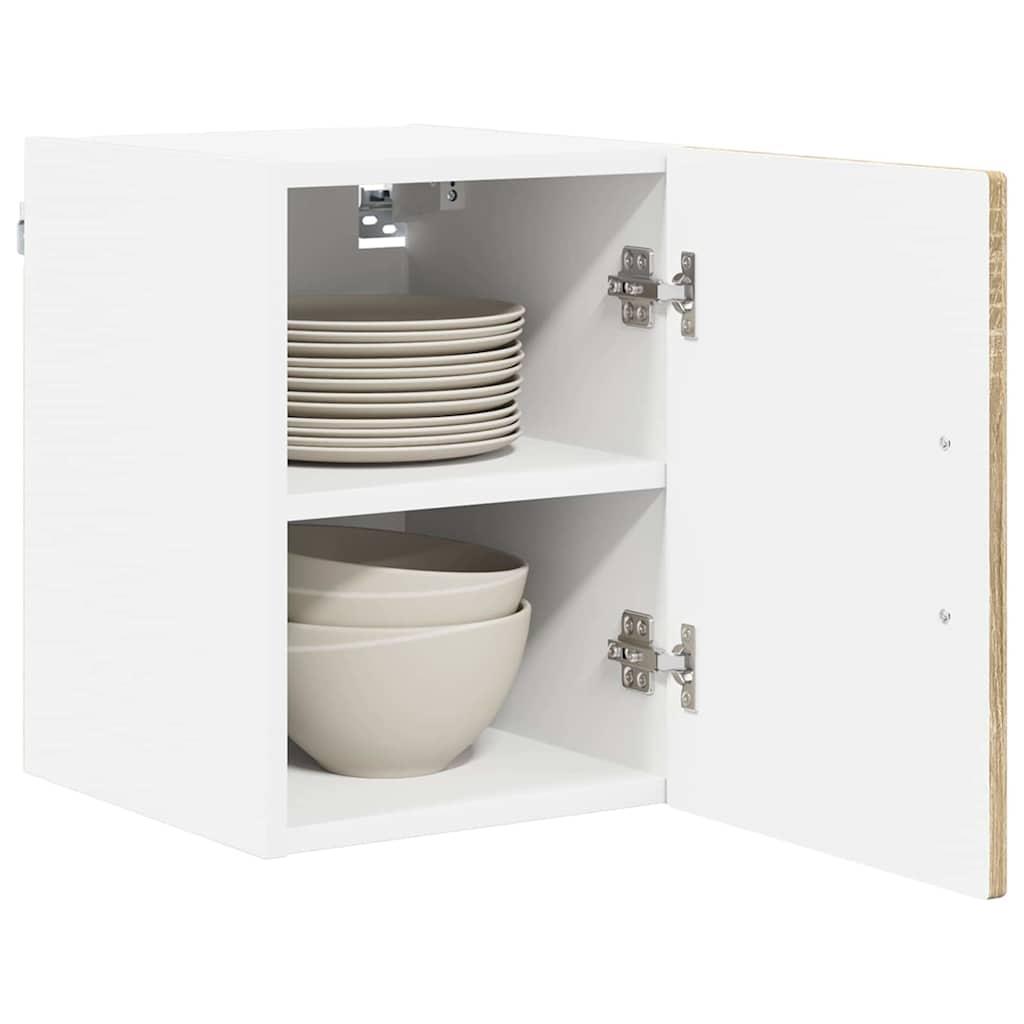 vidaXL Küchenschrank 2 pcs Sonoma-Eiche 30 x 31 x 40 cm Holzwerkstoff