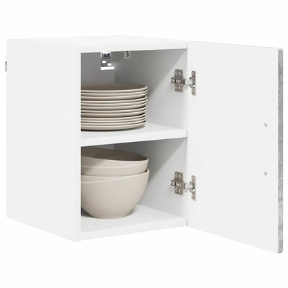 vidaXL Küchenschrank 2 pcs Beton Grau 30 x 31 x 40 cm Holzwerkstoff