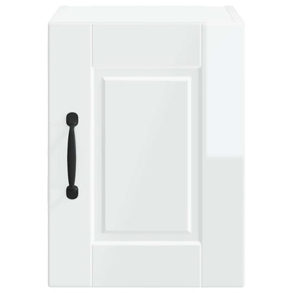 vidaXL Küchenschrank mit Regal 2 pcs Hochglanz Weiß 30 x 31 x 40 cm