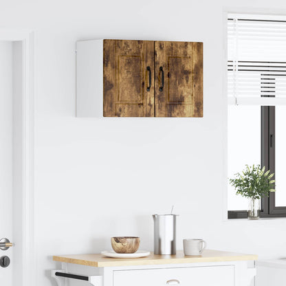 Küchenschrank mit Regal 2 pcs Geräucherte Eiche 30 x 31 x 40 cm