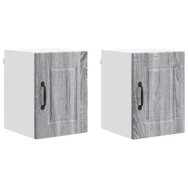 vidaXL Küchenschrank 2 pcs Graues Sonoma 30 x 31 x 40 cm Holzwerkstoff