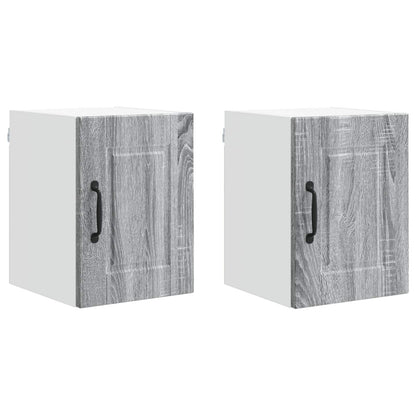 vidaXL Küchenschrank 2 pcs Graues Sonoma 30 x 31 x 40 cm Holzwerkstoff