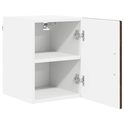 Küchenschrank mit Tür 2 pcs Braun Eichen-Optik 30 x 31 x 40 cm