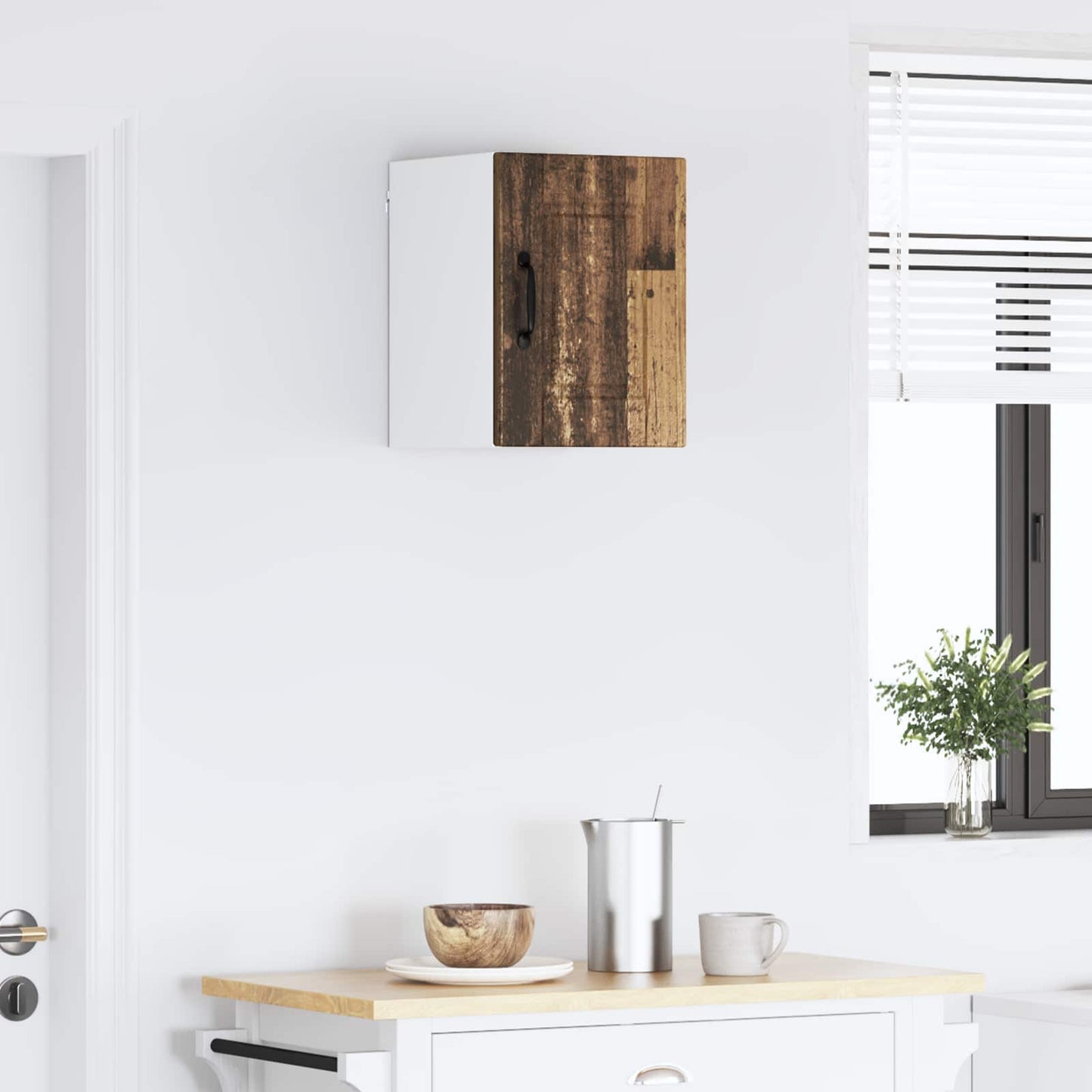 vidaXL Küchenschrank mit Regal Altholz 30 x 31 x 40 cm Holzwerkstoff