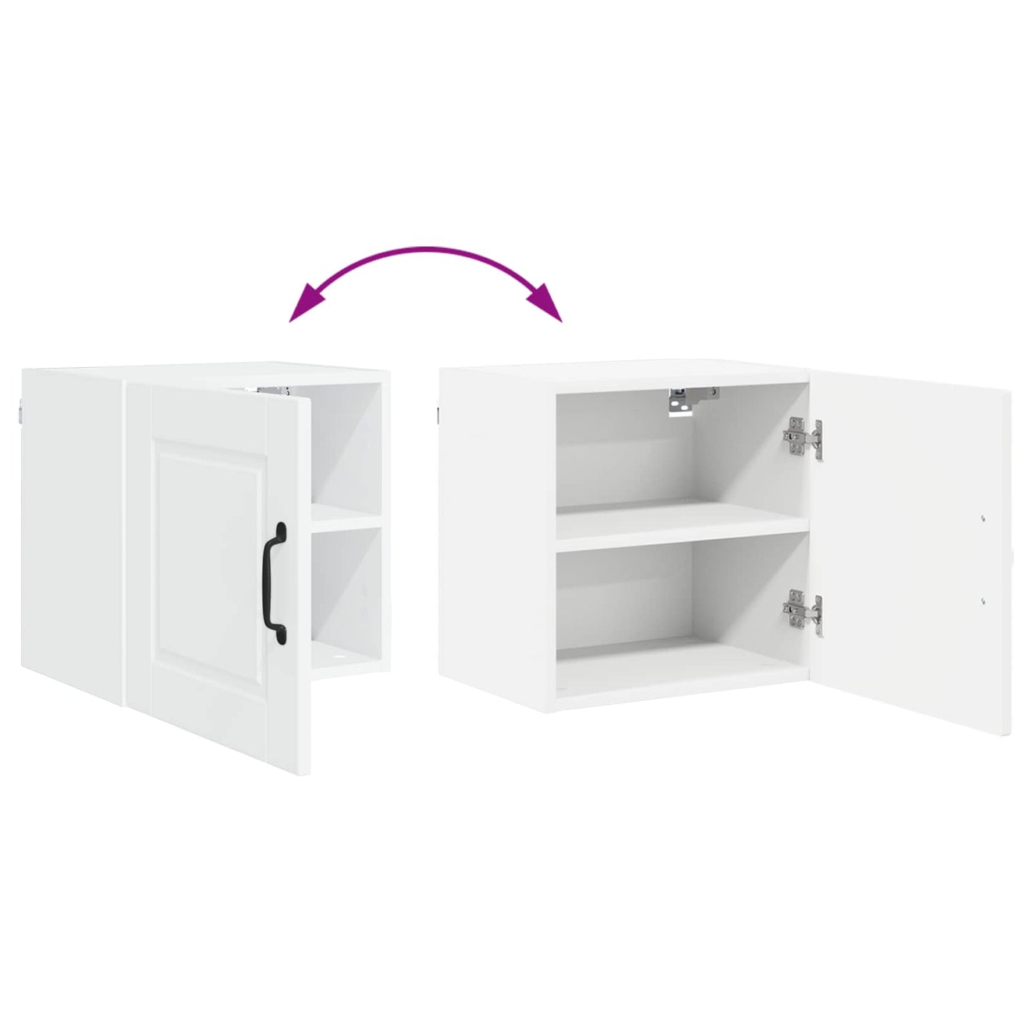 vidaXL Küchenschrank mit Regal Weiß 40 x 31 x 40 cm Holzwerkstoff
