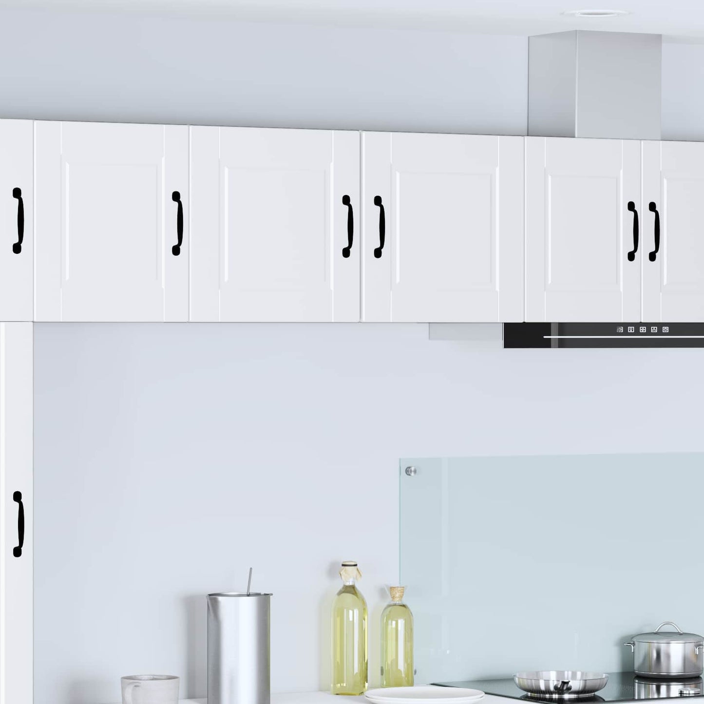 vidaXL Küchenschrank mit Tür 2 pcs Weiß 40 x 31 x 40 cm Holzwerkstoff