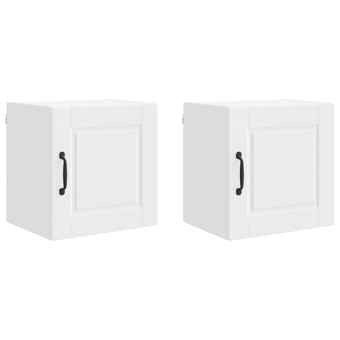 vidaXL Küchenschrank mit Tür 2 pcs Weiß 40 x 31 x 40 cm Holzwerkstoff