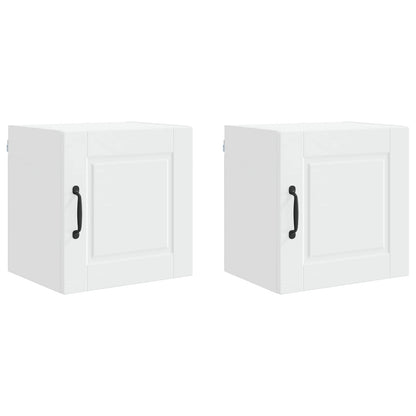 vidaXL Küchenschrank mit Tür 2 pcs Weiß 40 x 31 x 40 cm Holzwerkstoff