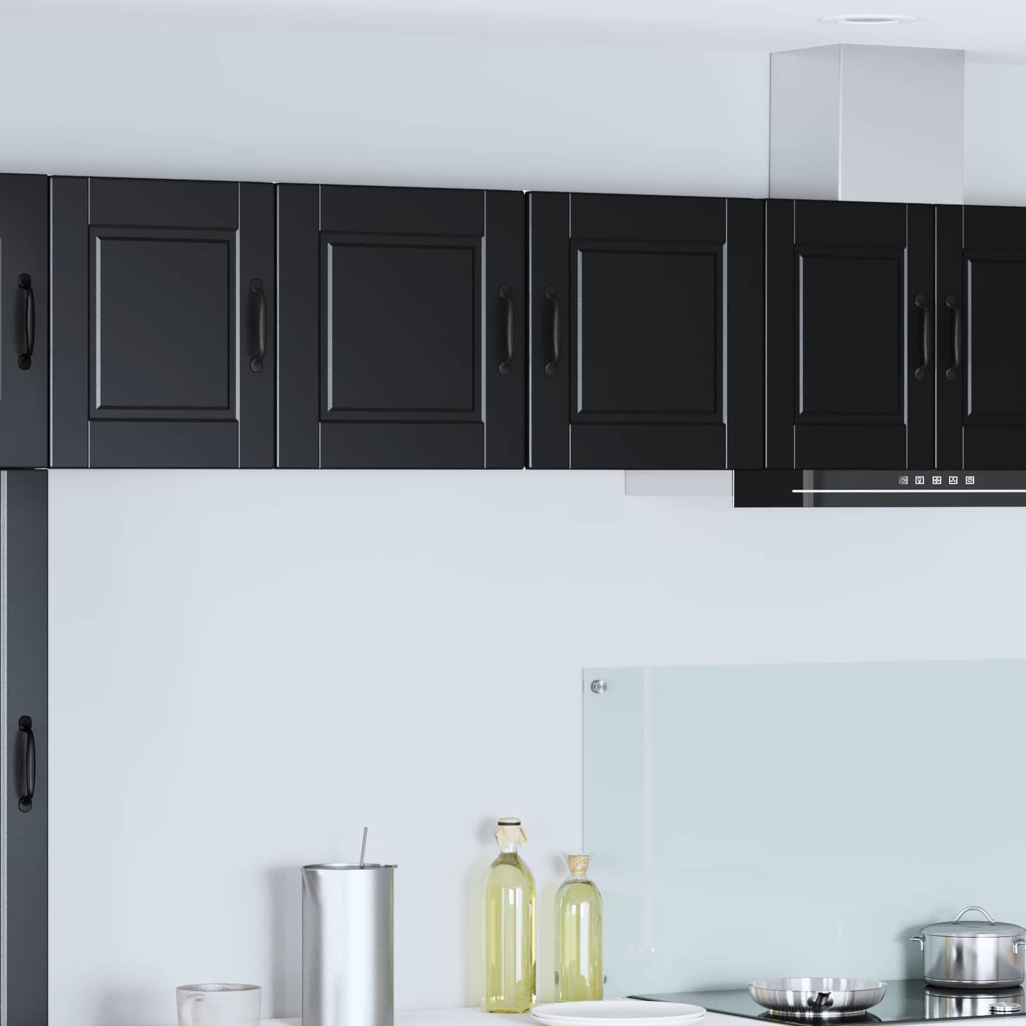 vidaXL Küchenschrank mit Regal Schwarz 40 x 31 x 40 cm Holzwerkstoff