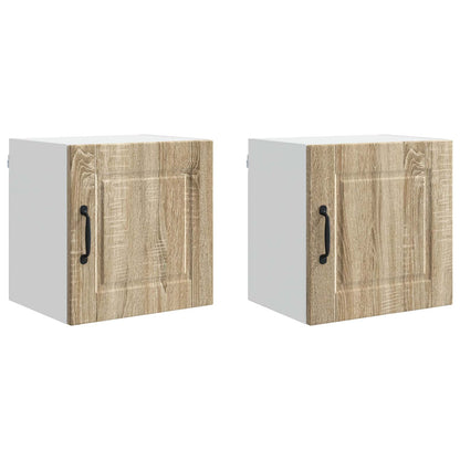vidaXL Küchenschrank 2 pcs Sonoma-Eiche 40 x 31 x 40 cm Holzwerkstoff