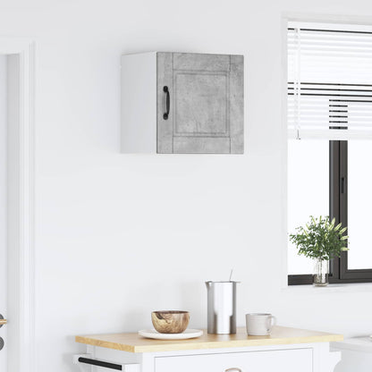 vidaXL Küchenschrank mit Tür Beton Grau 40 x 31 x 40 cm Holzwerkstoff