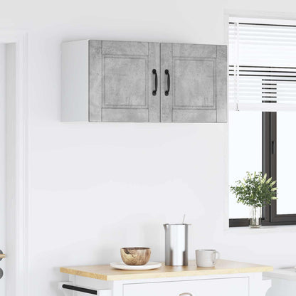 vidaXL Küchenschrank 2 pcs Beton Grau 40 x 31 x 40 cm Holzwerkstoff