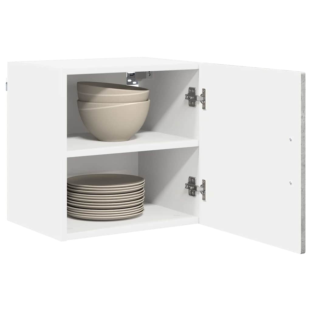 vidaXL Küchenschrank 2 pcs Beton Grau 40 x 31 x 40 cm Holzwerkstoff