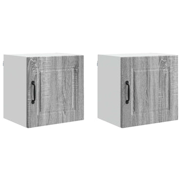 vidaXL Küchenschrank 2 pcs Graues Sonoma 40 x 31 x 40 cm Holzwerkstoff