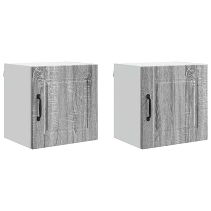 vidaXL Küchenschrank 2 pcs Graues Sonoma 40 x 31 x 40 cm Holzwerkstoff
