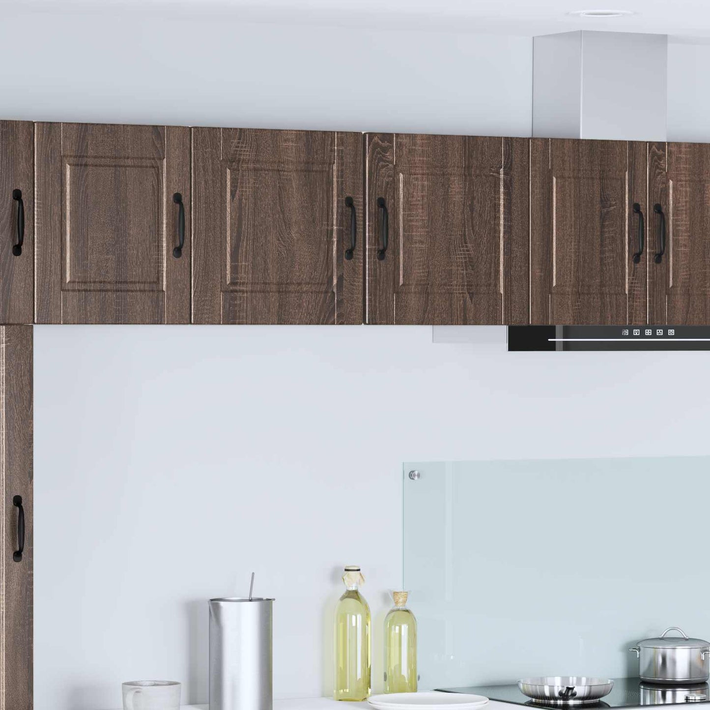vidaXL Küchenschrank mit Tür 2 pcs Braun Eichen-Optik 40 x 31 x 40 cm