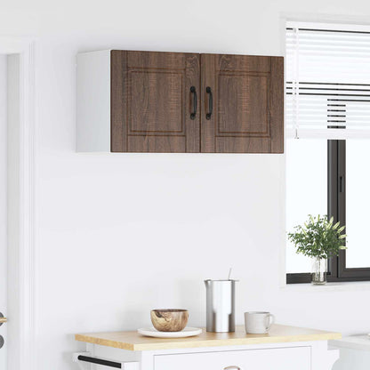 vidaXL Küchenschrank mit Tür 2 pcs Braun Eichen-Optik 40 x 31 x 40 cm