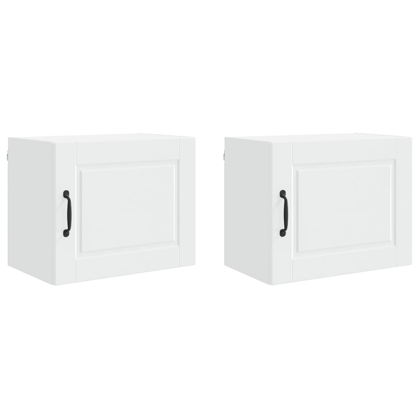 vidaXL Küchenschrank mit Tür 2 pcs Weiß 50 x 31 x 40 cm Holzwerkstoff