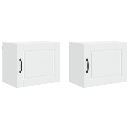 vidaXL Küchenschrank mit Tür 2 pcs Weiß 50 x 31 x 40 cm Holzwerkstoff