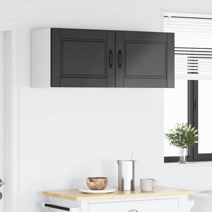 Küchenschrank 2 pcs Schwarz 50 x 31 x 40 cm Holzwerkstoff