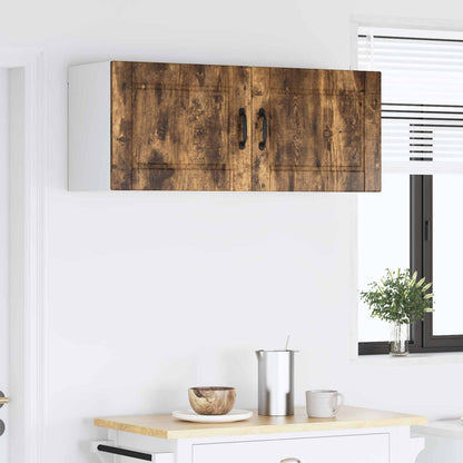 Küchenschrank mit Regal 2 pcs Geräucherte Eiche 50 x 31 x 40 cm