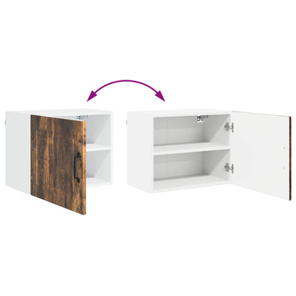 Küchenschrank mit Regal 2 pcs Geräucherte Eiche 50 x 31 x 40 cm